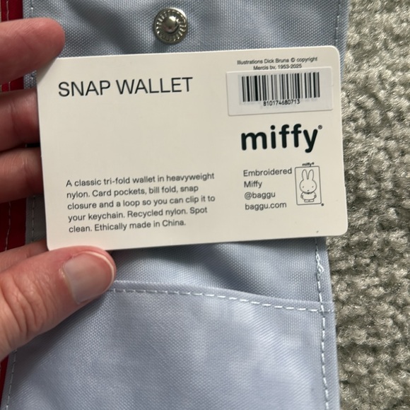 BAGGU Snap Wallet - Miffy - Picture 3 of 4
